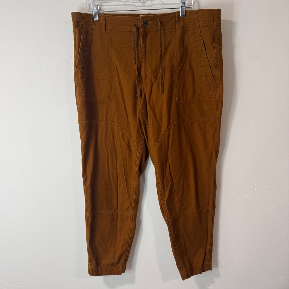 REI Co-op Mens Trailsmith Joggers 40 x 30 Brown Stretch Cotton Hiking Pants